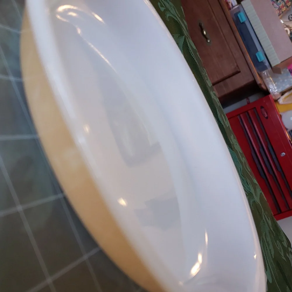 Fire King 9in Pie Plate Peach Lustre Ware